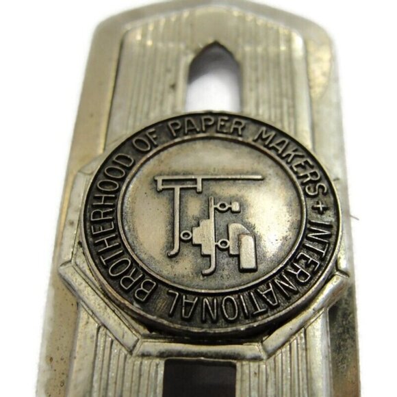 Vintage Brotherhood of Paper Makers Money Clip Bastion Bros. Rochester New York - Picture 3 of 10